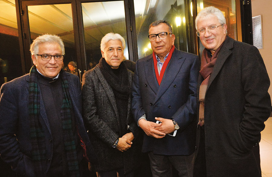 Abdellah Esmili, Taoufik Bensouda, Kamal Lahlou et Mohamed Amal Guedira